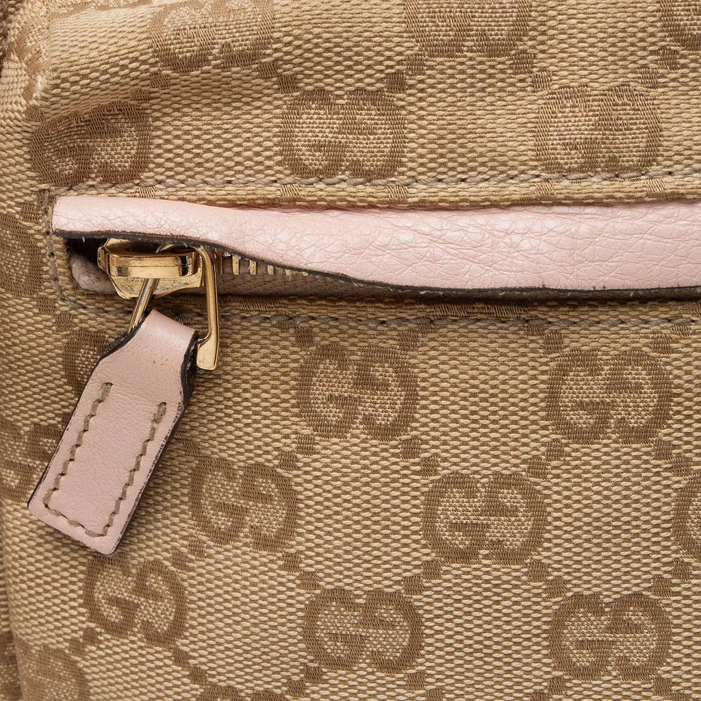 Gucci GG Canvas Double Pocket Belt Bag