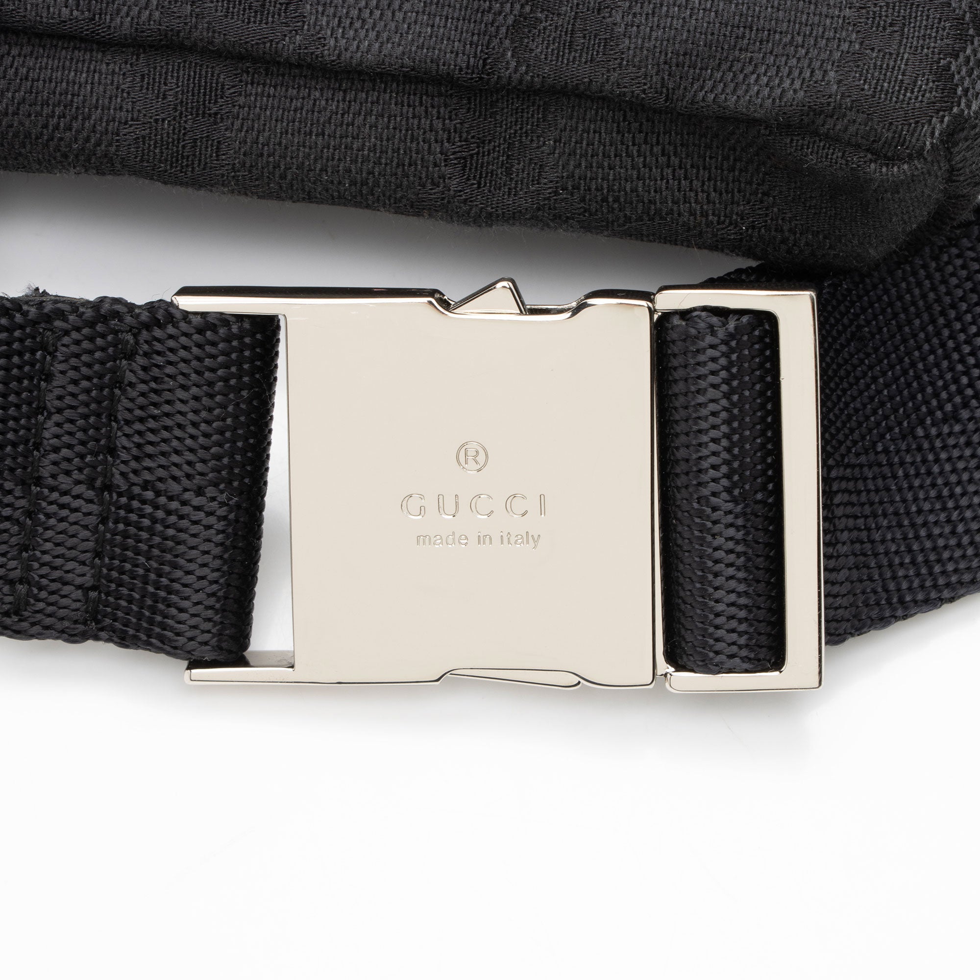 Gucci GG Canvas Double Pocket Belt Bag