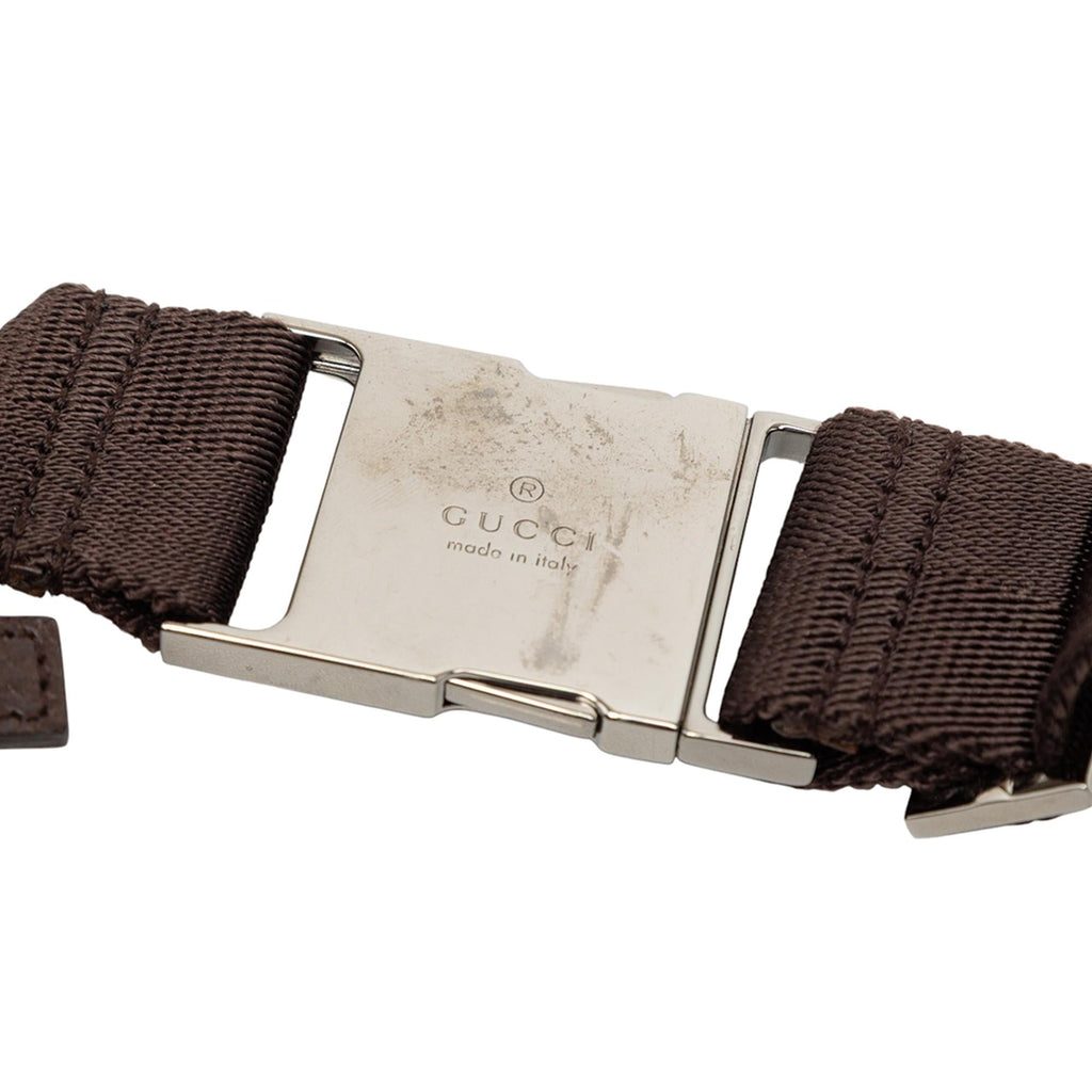Gucci GG Canvas Double Pocket Belt Bag