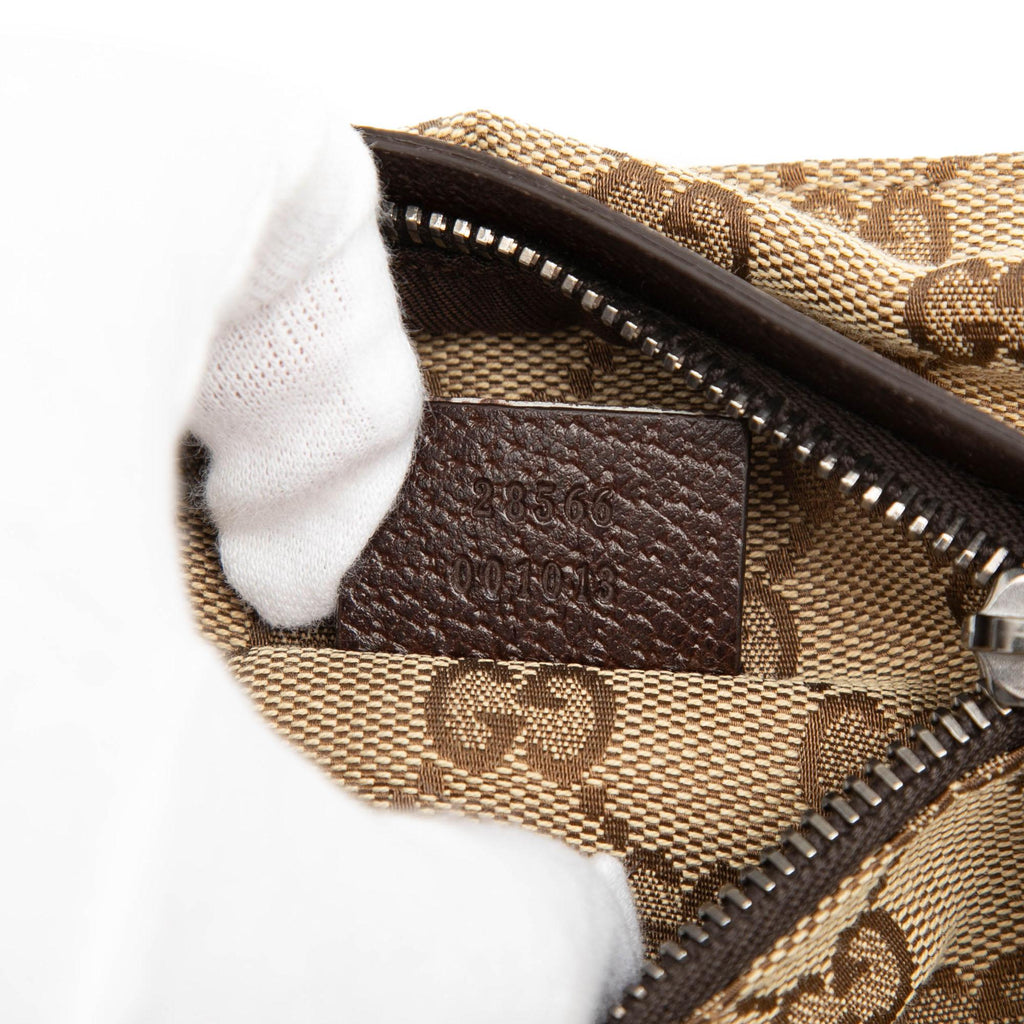 Gucci GG Canvas Double Pocket Belt Bag
