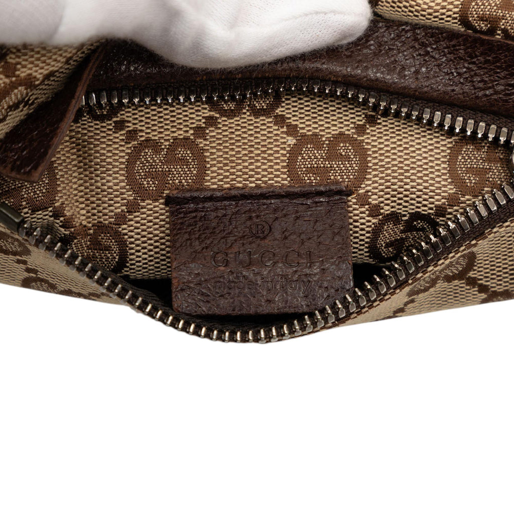 Gucci GG Canvas Double Pocket Belt Bag