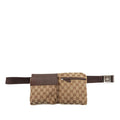 Gucci GG Canvas Double Pocket Belt Bag