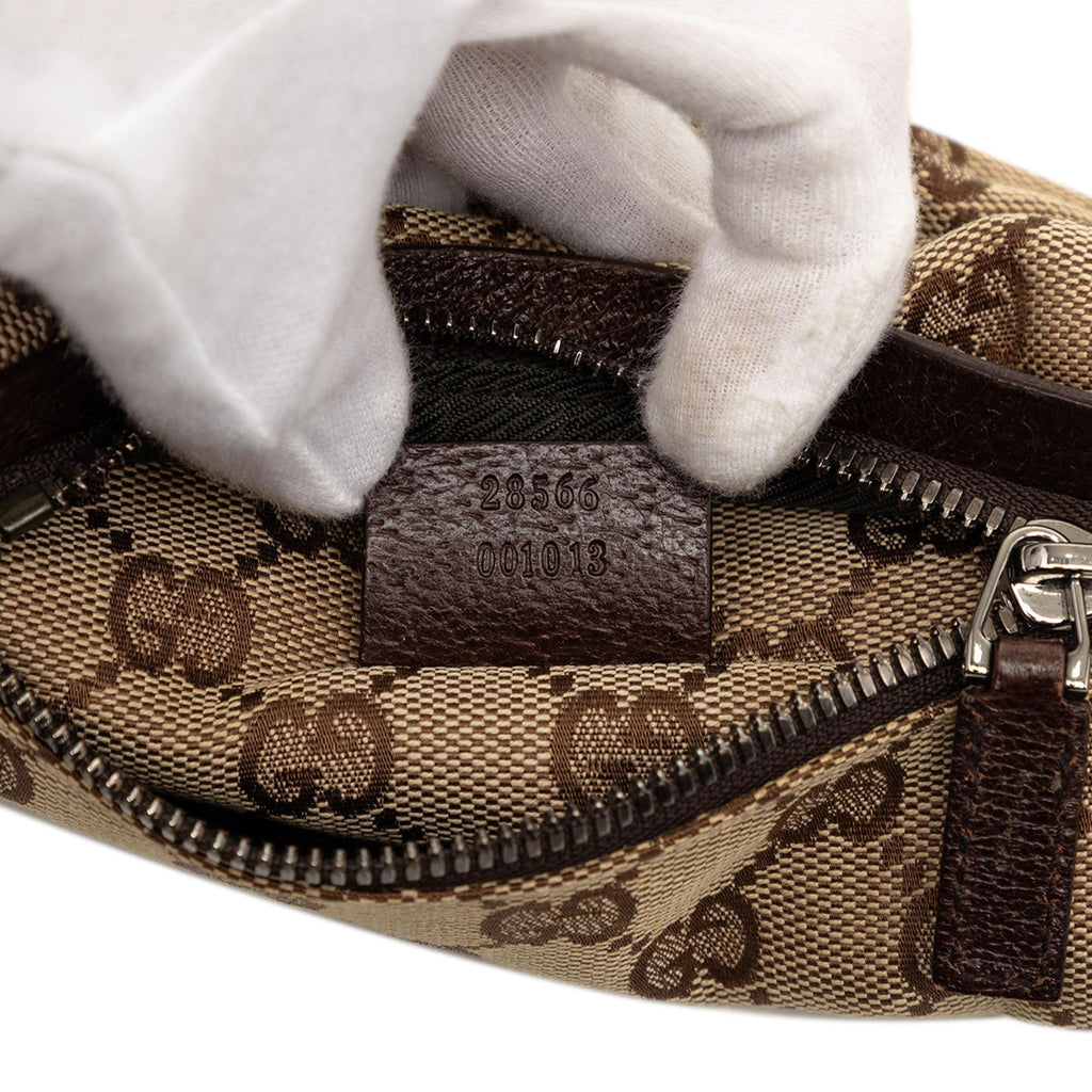 Gucci GG Canvas Double Pocket Belt Bag
