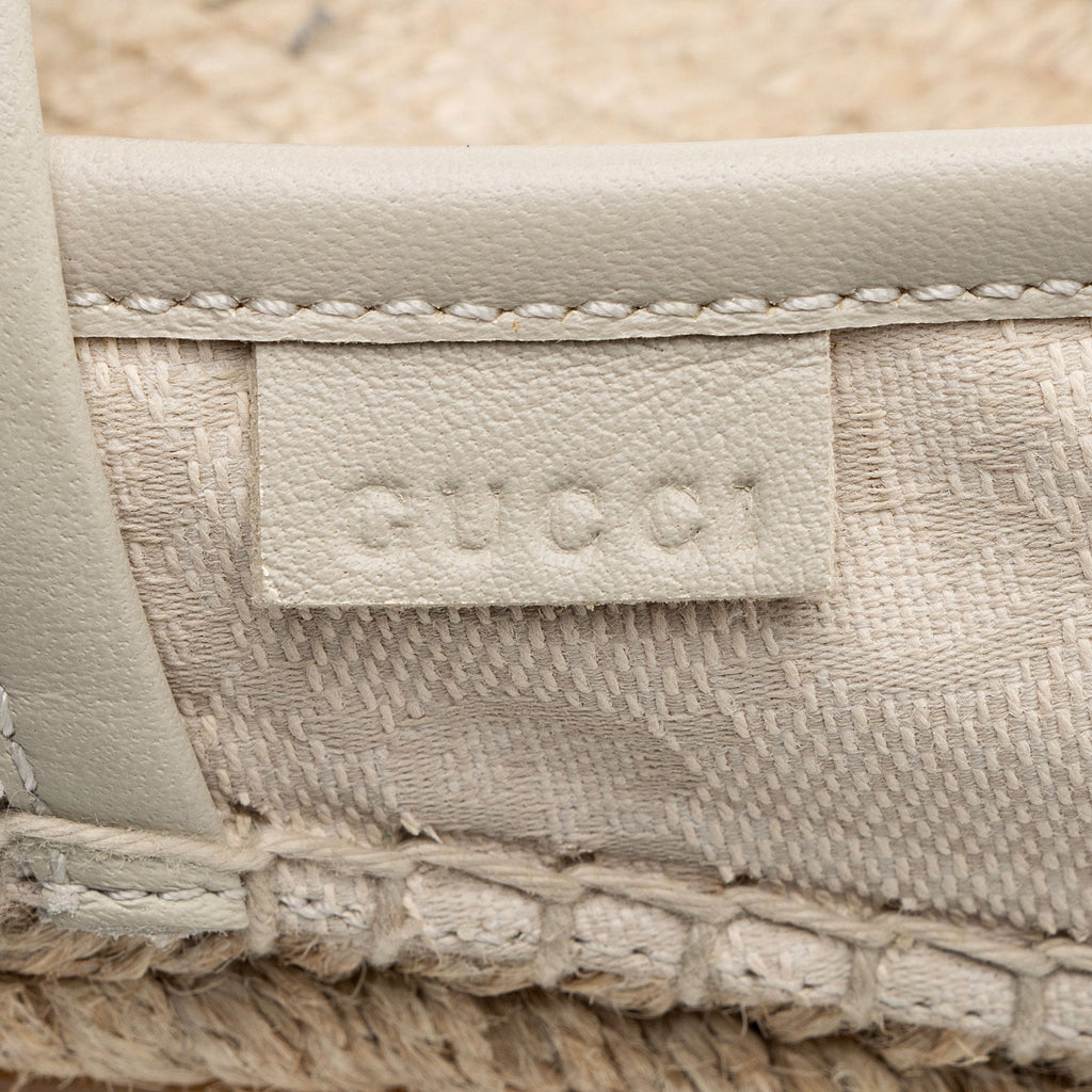 Gucci GG Canvas Espadrilles - Size 8 / 38