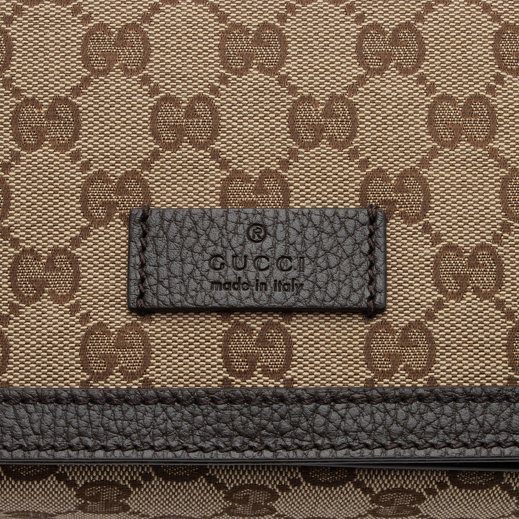 Gucci GG Canvas Flap Messenger Bag (SHF-Dgivt4)