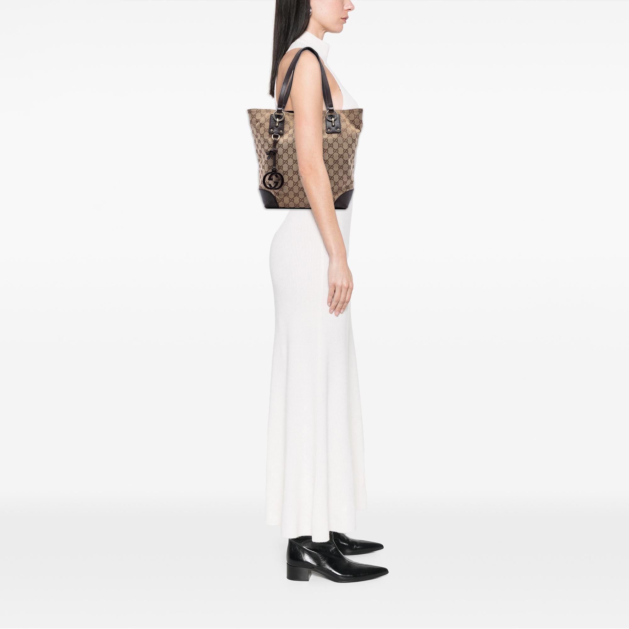 Gucci GG Canvas GG Charm Tote