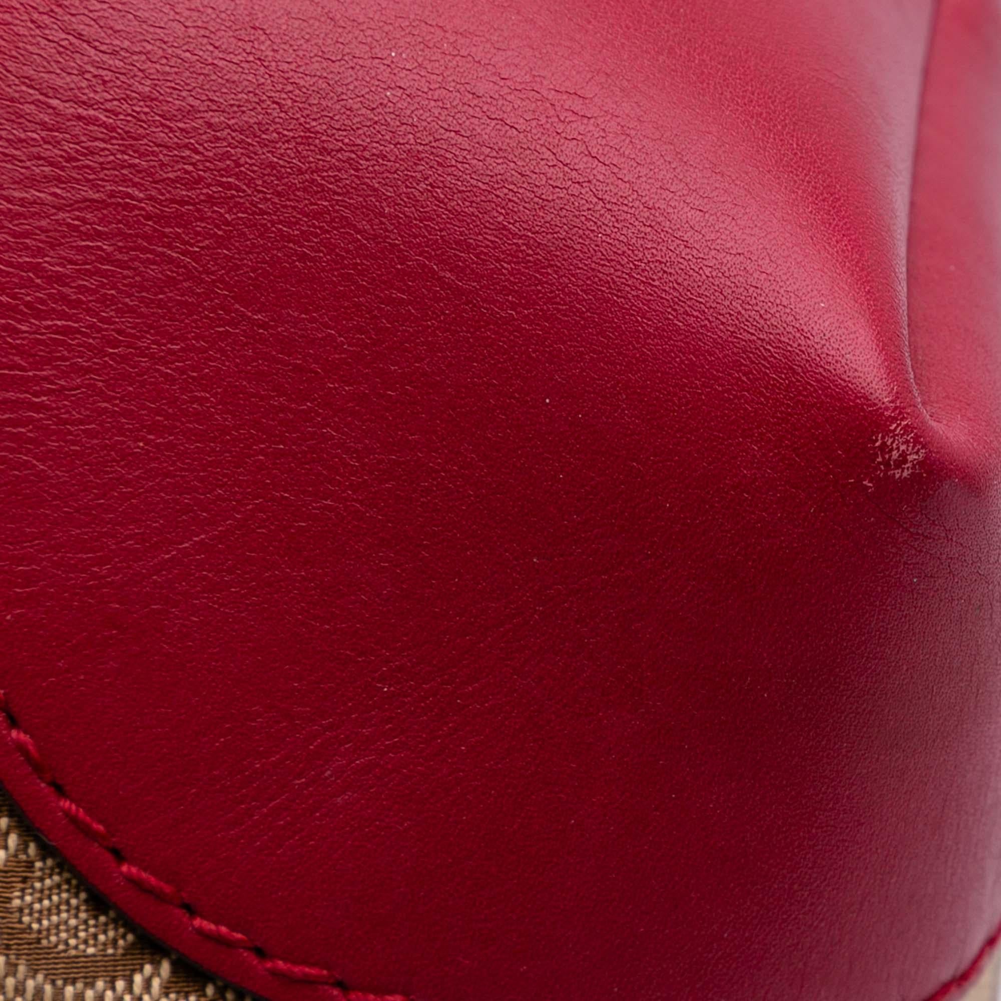Gucci GG Canvas Heart Bit Satchel