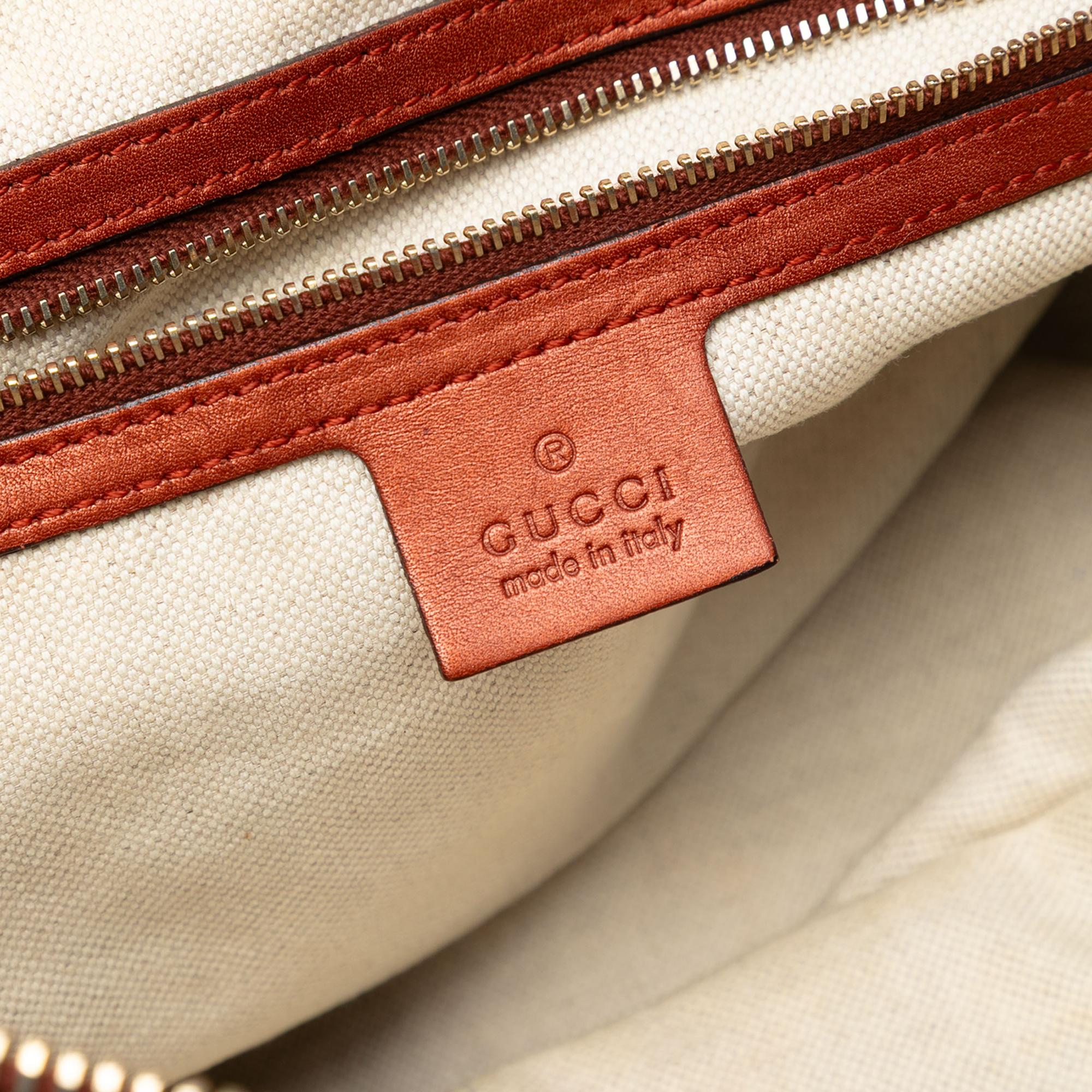 Gucci GG Canvas Heart Bit Satchel