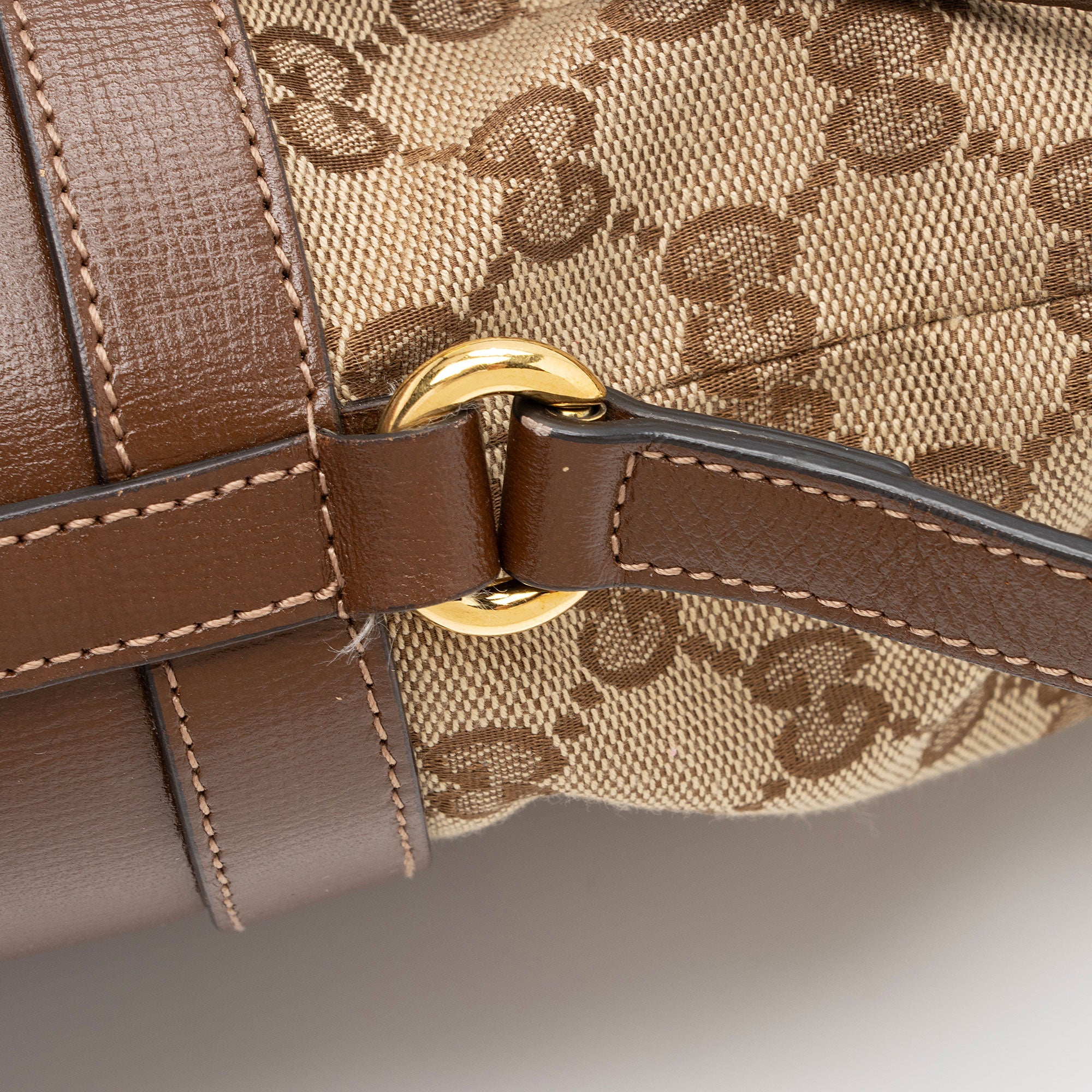 Gucci GG Canvas Horsebit 1955 Drawstring Bucket Bag