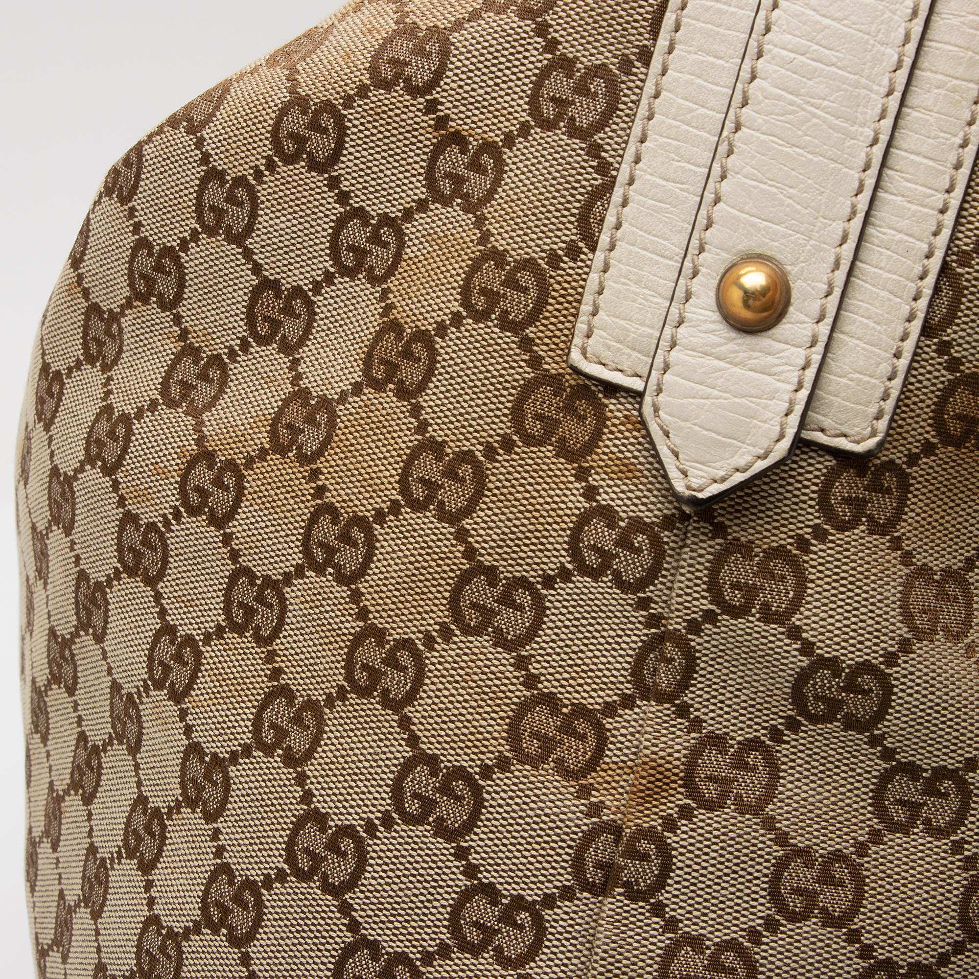 Gucci GG Canvas Horsebit Large Hobo - FINAL SALE (SHF-cqgUHp)