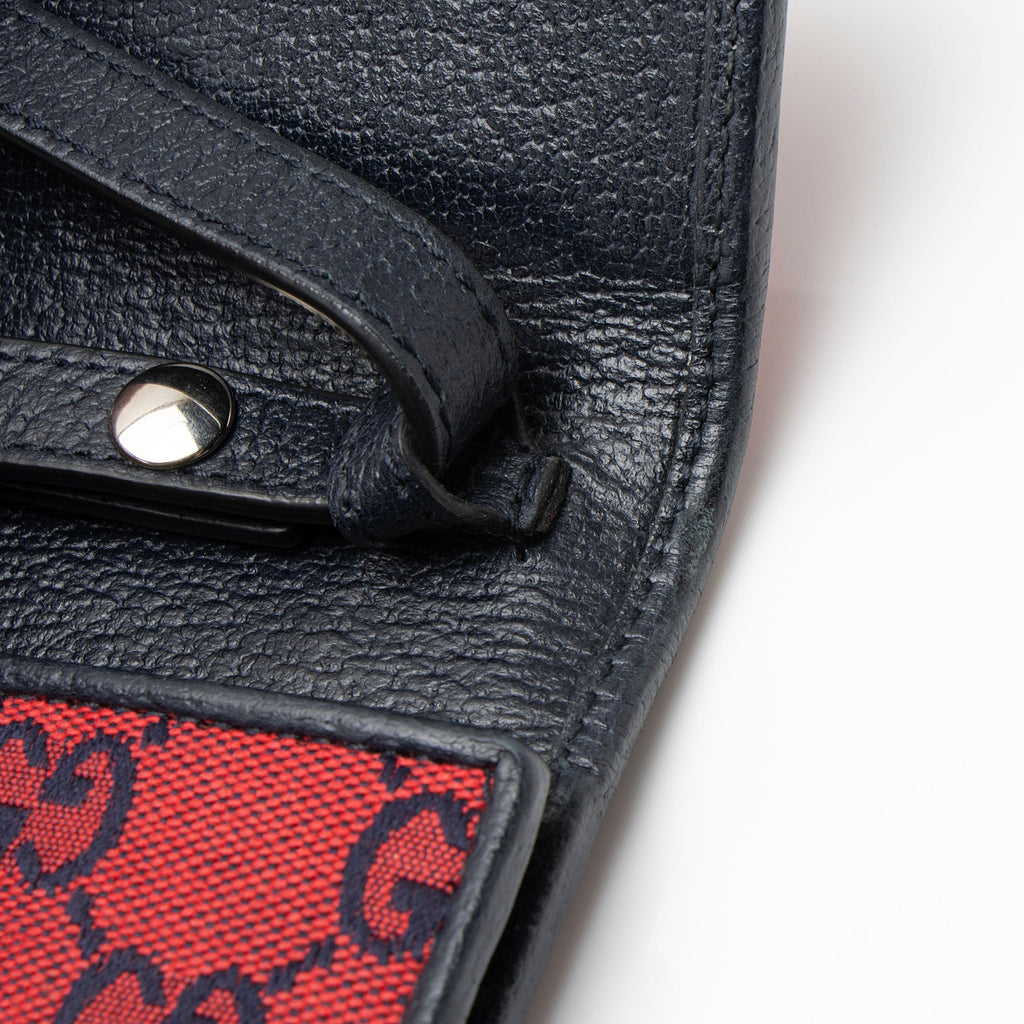Gucci GG Canvas Interlocking G Flap Phone Crossbody