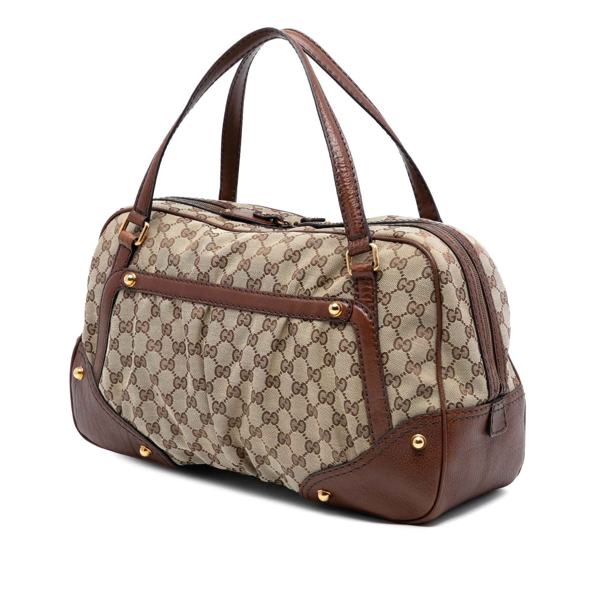 Gucci GG Canvas Jockey Boston Bag