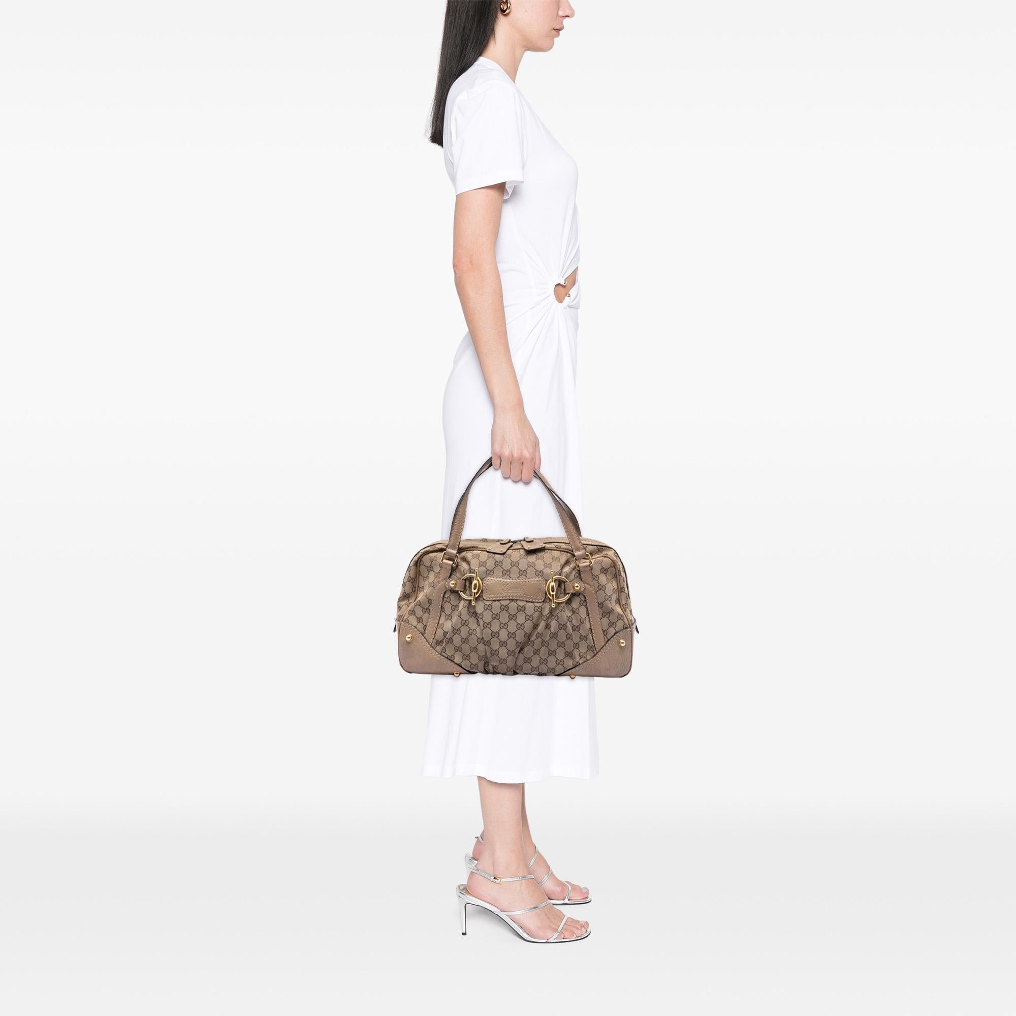 Gucci GG Canvas Jockey Boston Bag