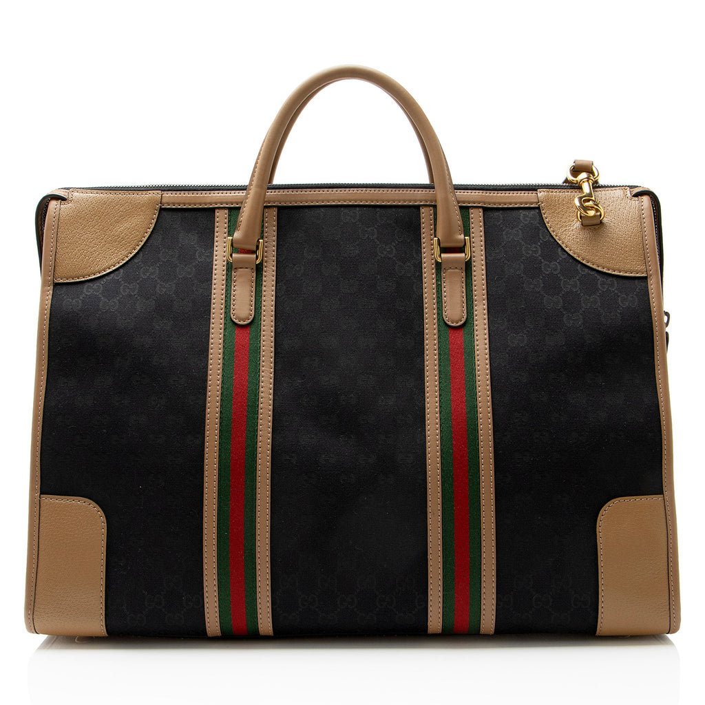 Gucci GG Canvas Ophidia Bauletto XL Duffle