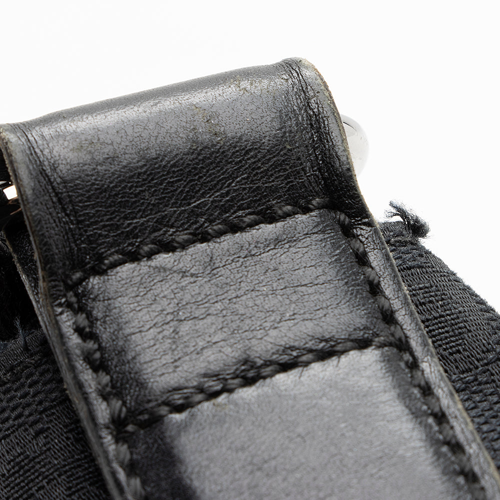 Gucci GG Canvas Perforated Leather Messenger Bag (SHF-20533)
