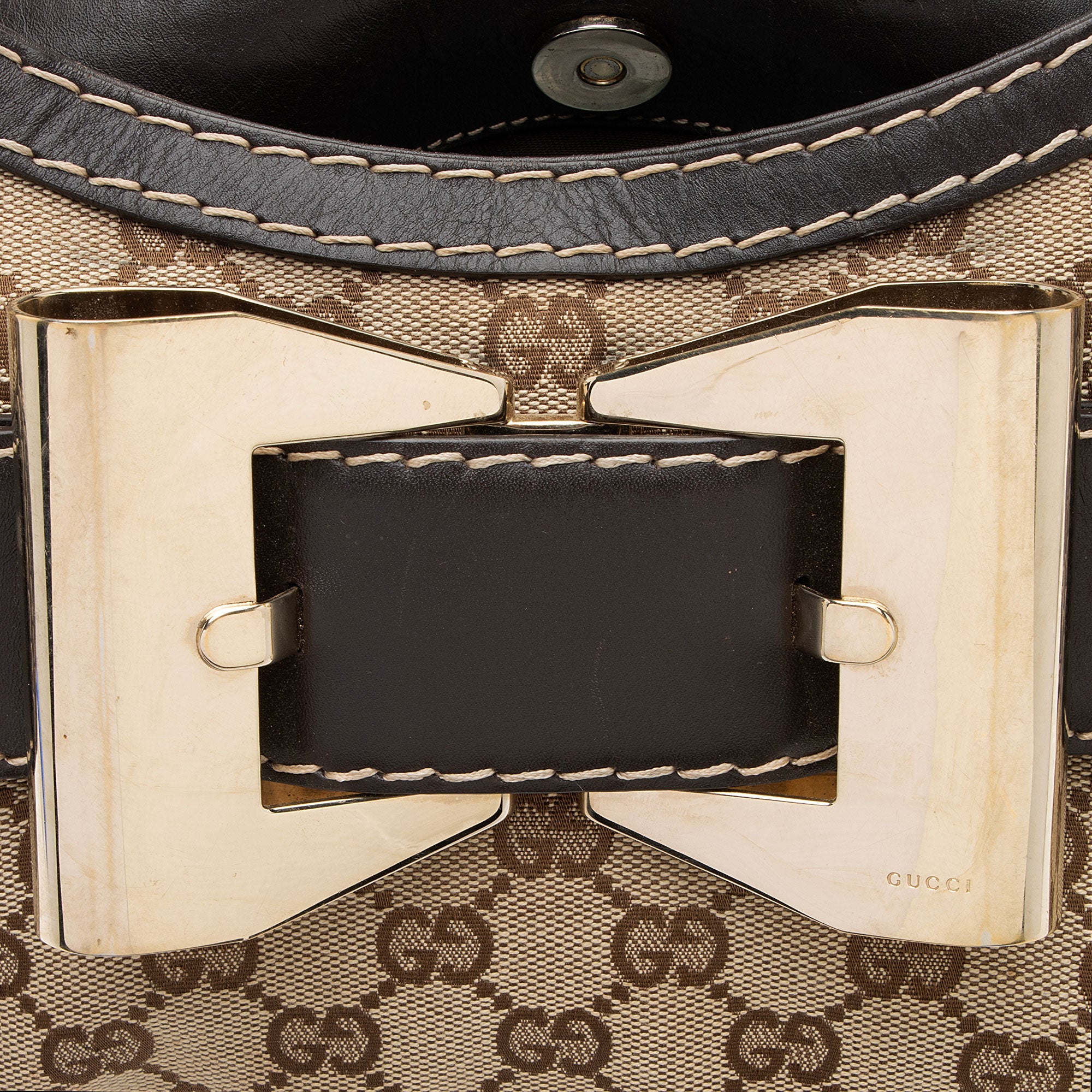 Gucci GG Canvas Queen Medium Hobo (SHF-ZWYQV0)