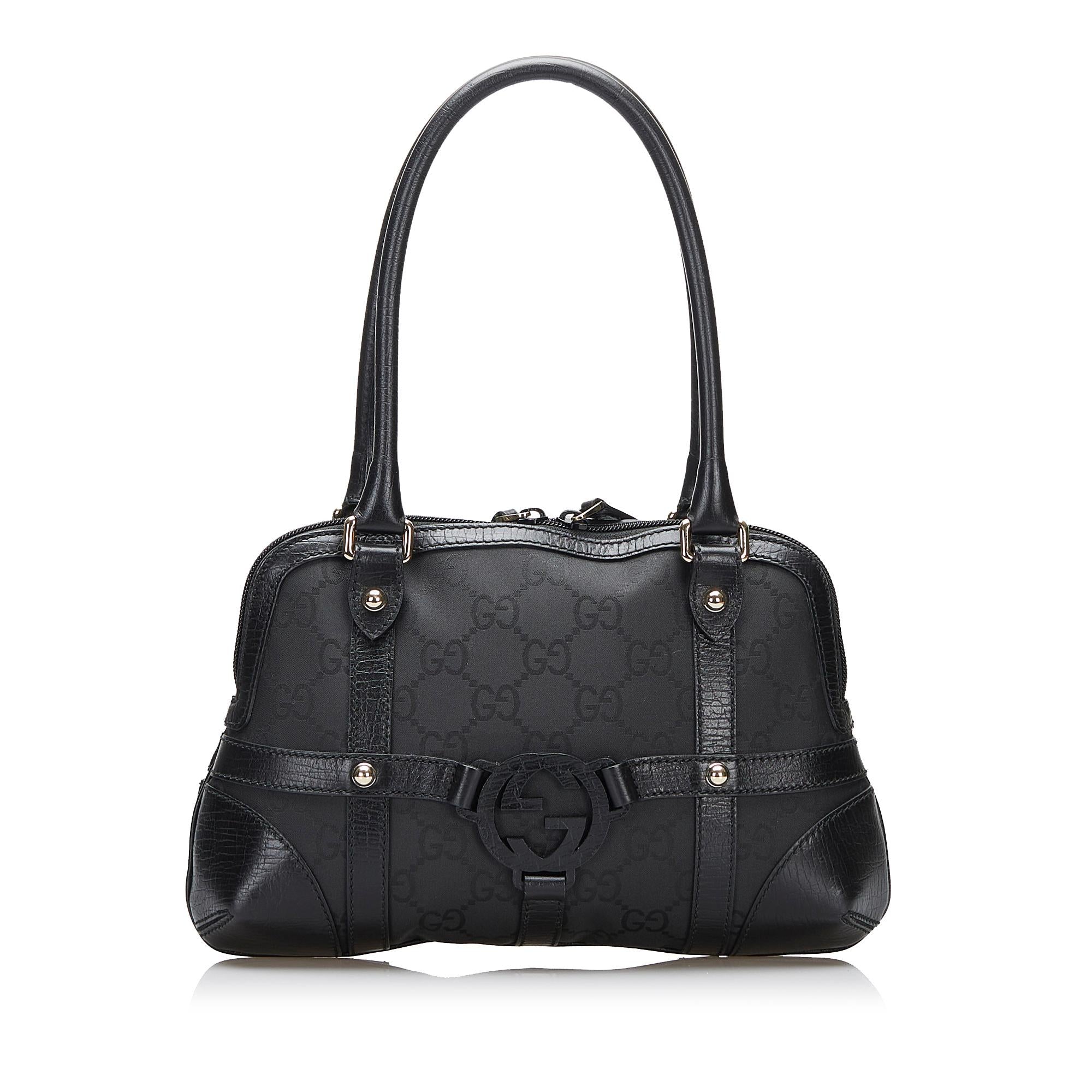Gucci GG Canvas Reins Handbag (SHG-kxn1Yk)