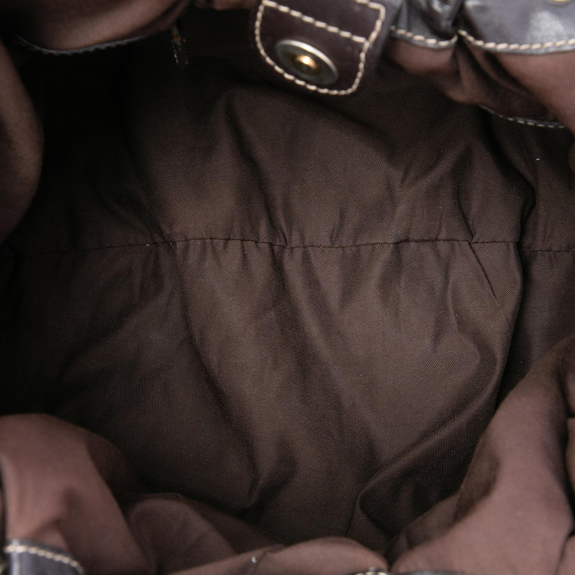 Gucci GG Canvas Studded Pelham Hobo Bag