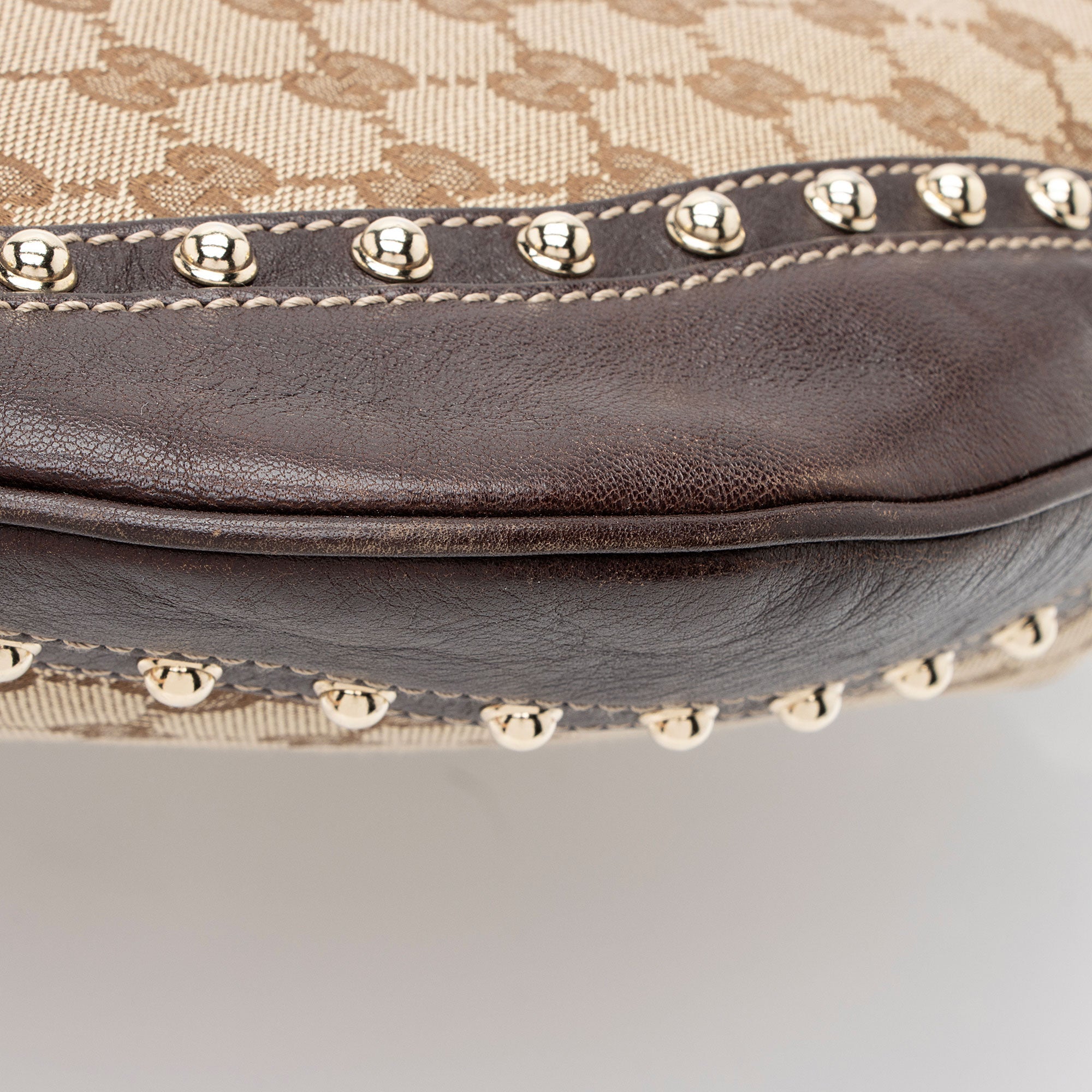 Gucci GG Canvas Studded Pelham Medium Messenger