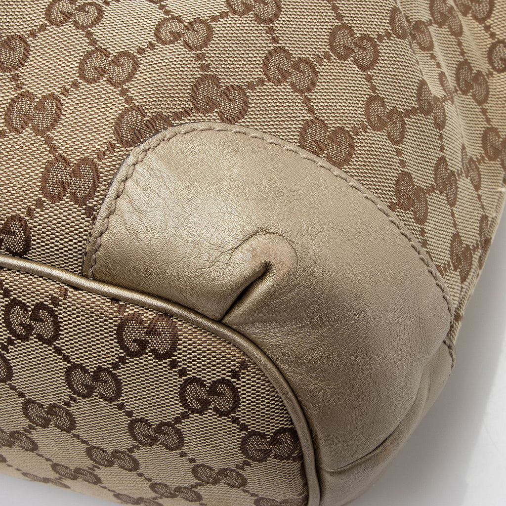 Gucci GG Canvas Sukey Medium Satchel