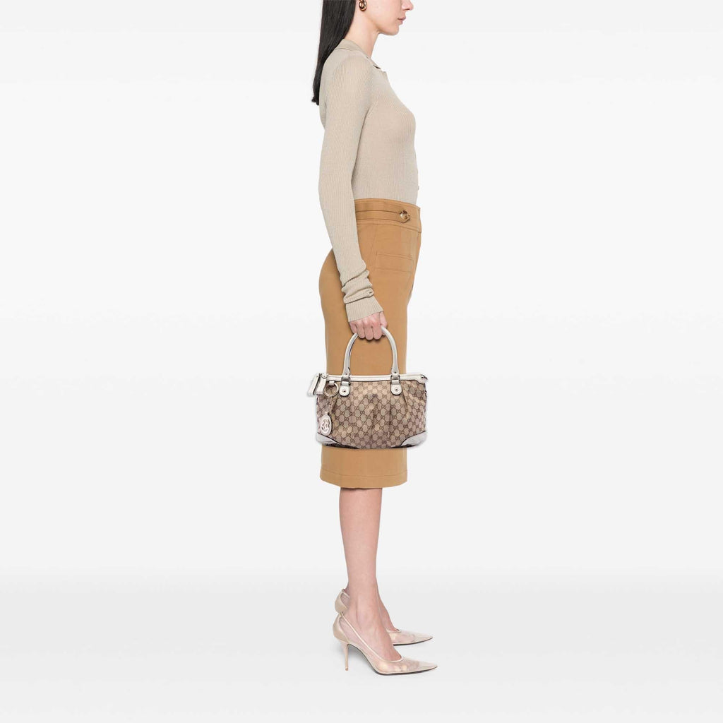 Gucci GG Canvas Sukey Satchel