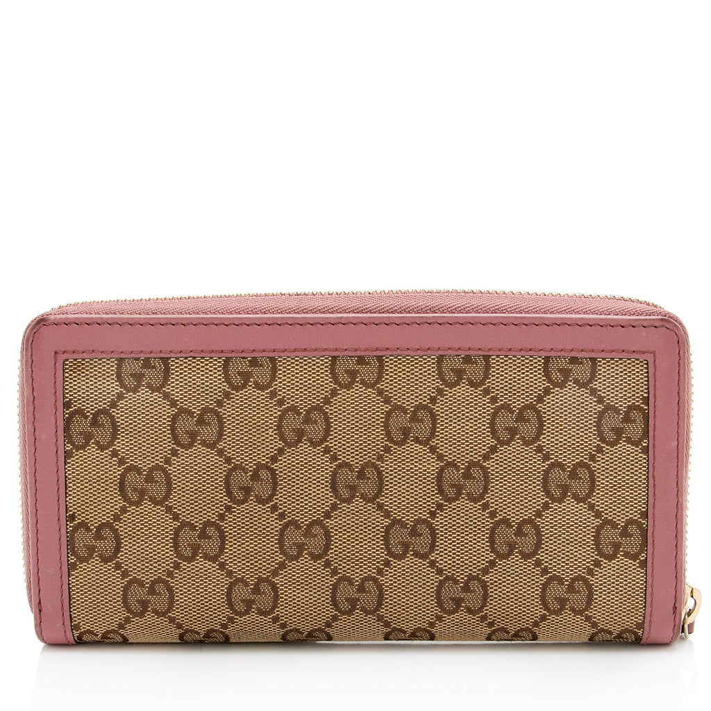 Gucci GG Canvas Sukey Zip Around Wallet