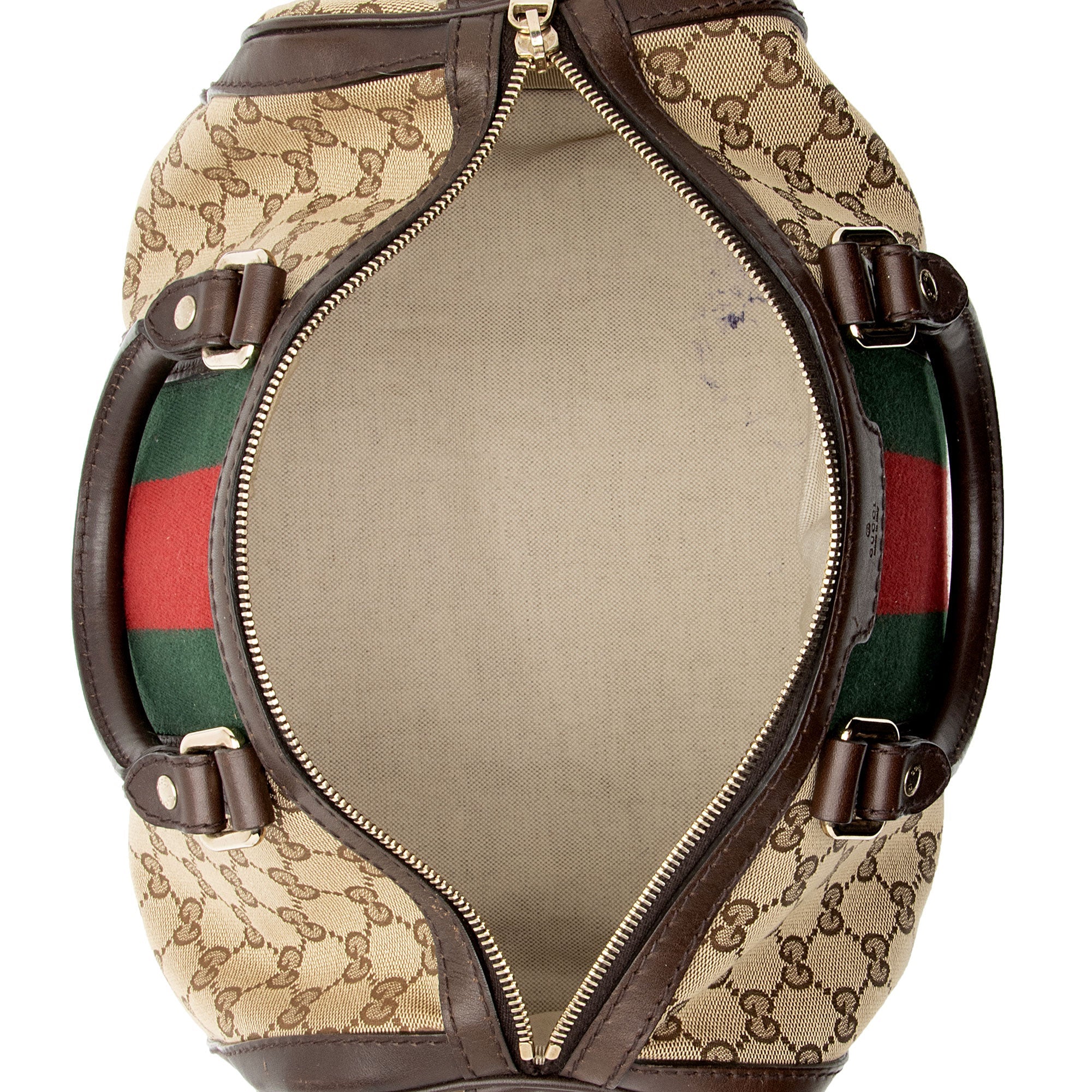 Gucci GG Canvas Vintage Web Joy Medium Boston Bag (SHF-vJvGW4)