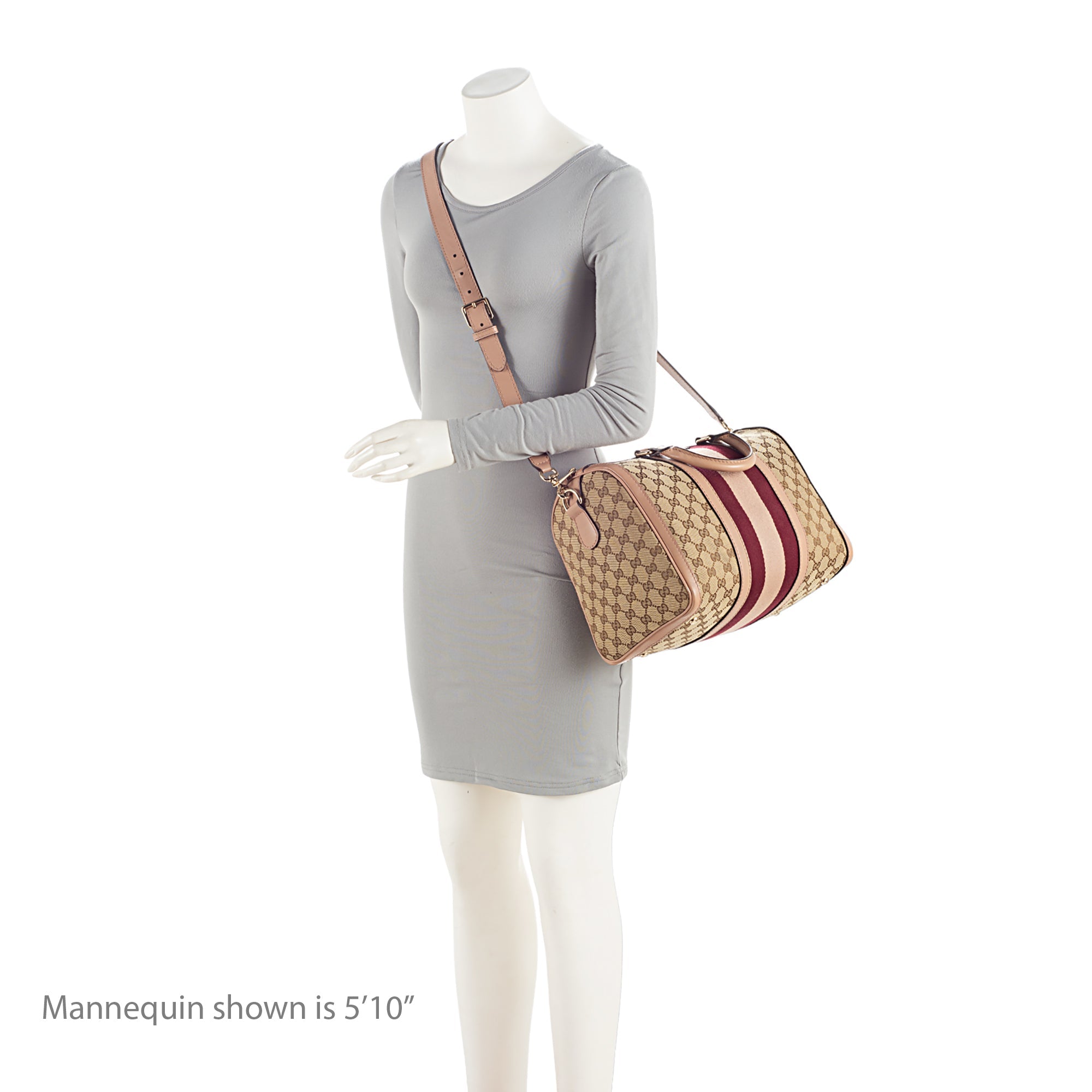 Gucci GG Canvas Vintage Web Joy Medium Boston Bag (SHF-EeCWF9)