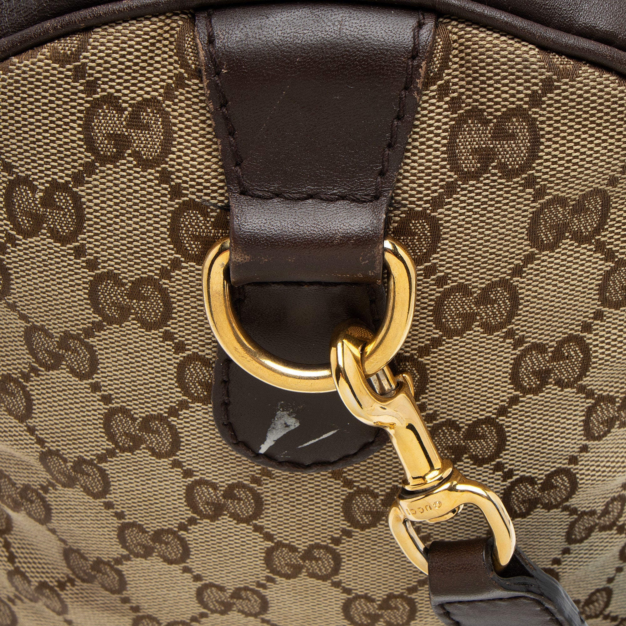 Gucci GG Canvas Vintage Web Joy Medium Boston Bag (SHF-JfdslQ)