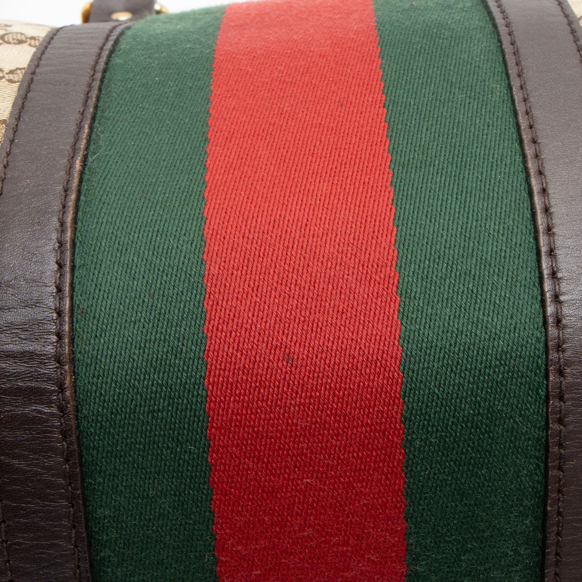 Gucci GG Canvas Vintage Web Joy Medium Boston Bag (SHF-JfdslQ)