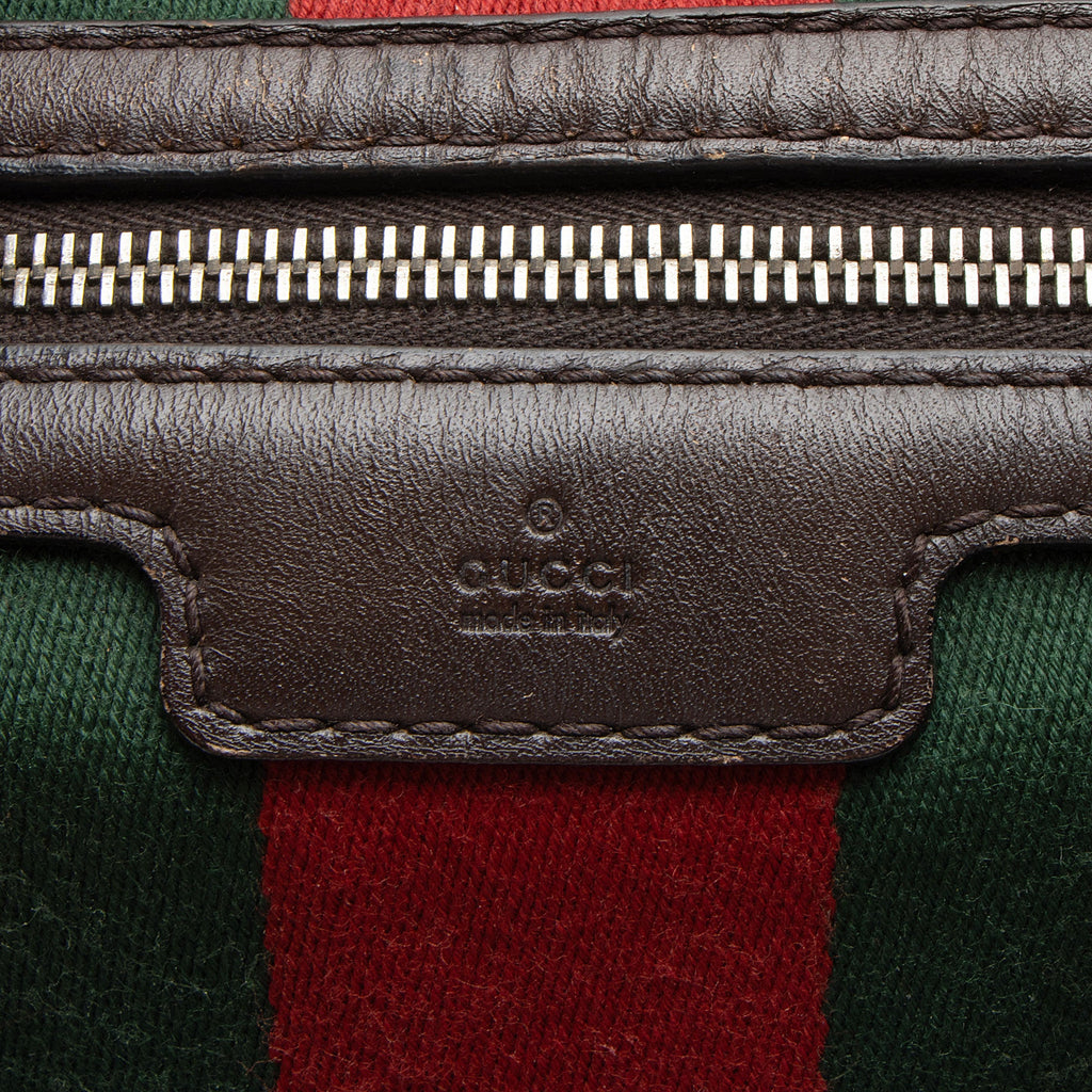 Gucci GG Canvas Vintage Web Joy Medium Boston Bag (SHF-JfdslQ)