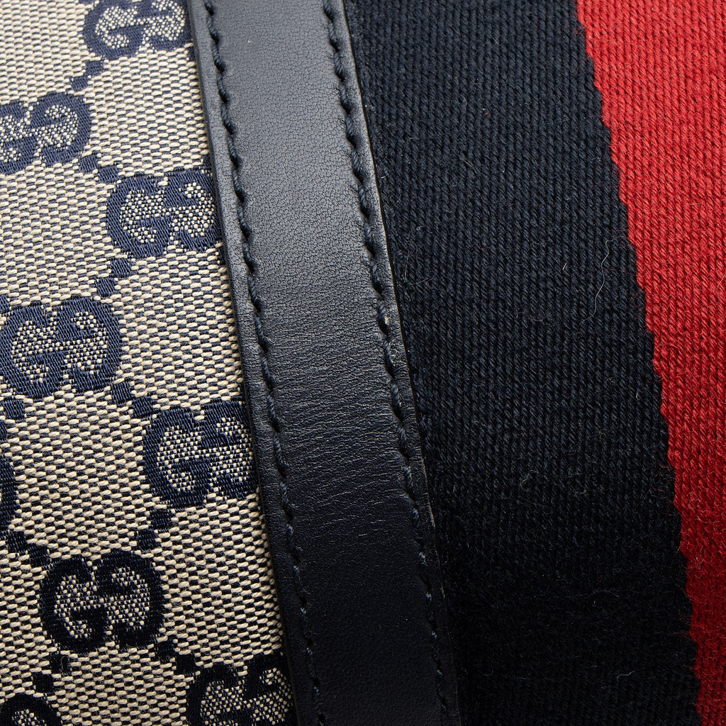 Gucci GG Canvas Vintage Web Joy Medium Boston Bag (SHF-SRU2JR)