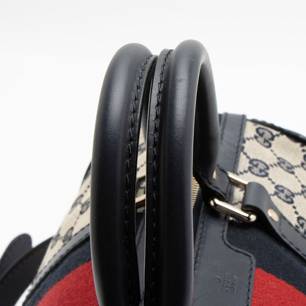 Gucci GG Canvas Vintage Web Joy Medium Boston Bag (SHF-SRU2JR)