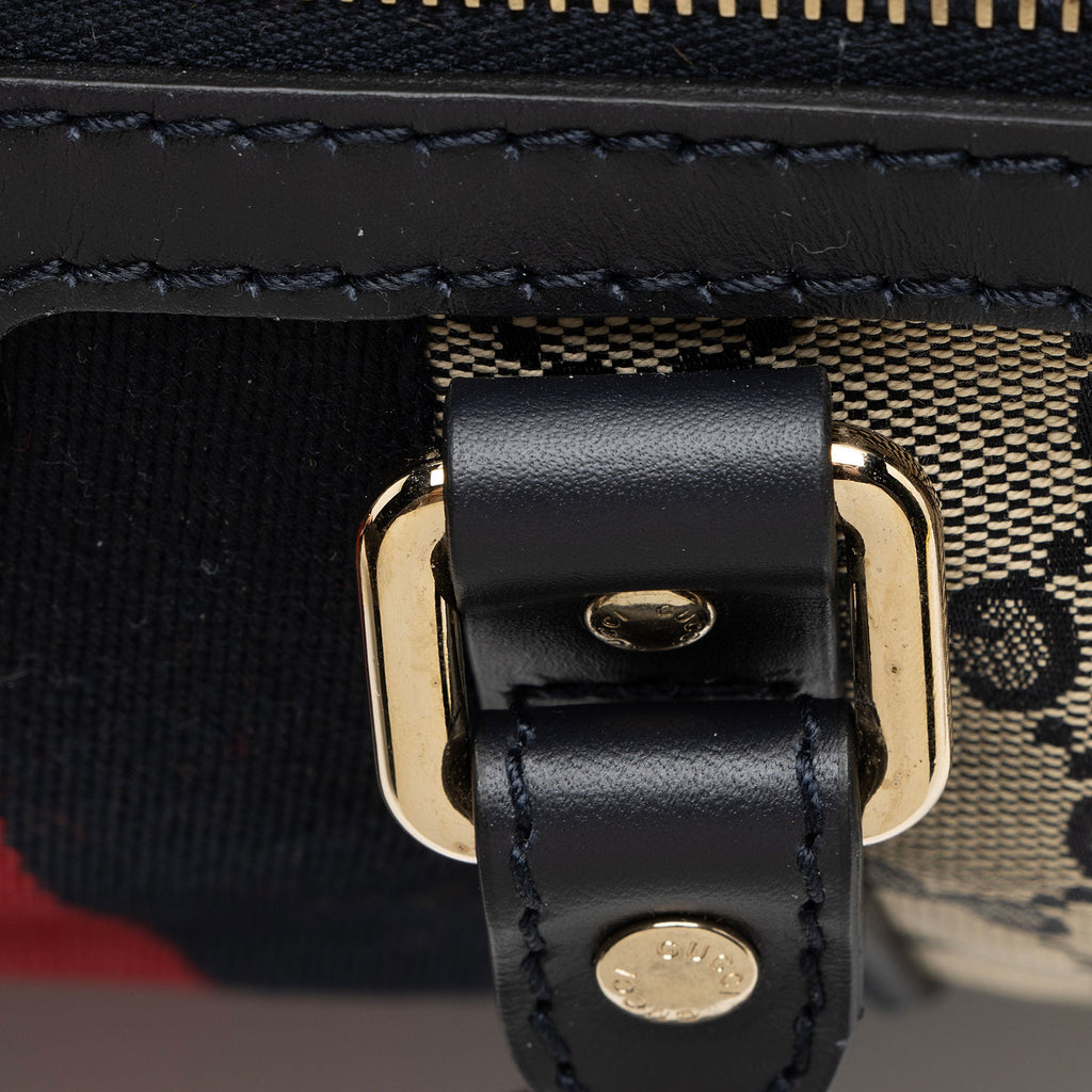 Gucci GG Canvas Vintage Web Joy Medium Boston Bag