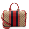 Gucci GG Canvas Vintage Web Joy Medium Boston Bag