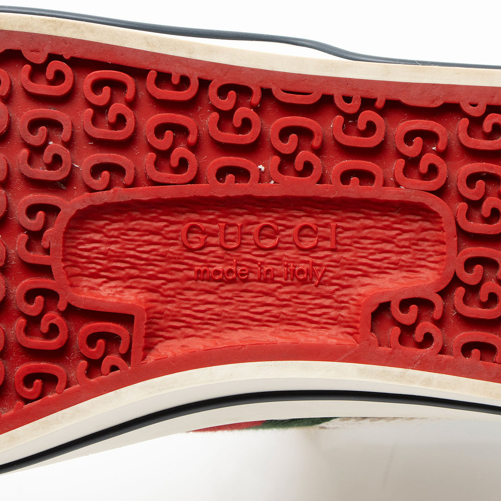 Gucci GG Canvas Web 1977 Tennis High Top Sneakers - Size 8 / 38