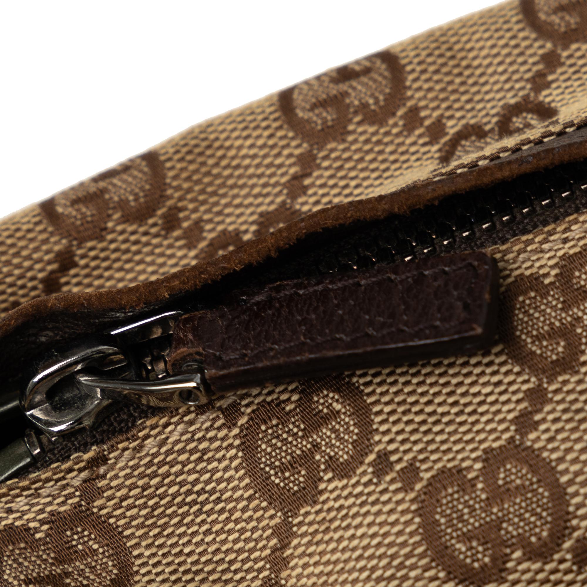 Gucci GG Canvas Web Double Pocket Belt Bag (SHG-MdyEM4)
