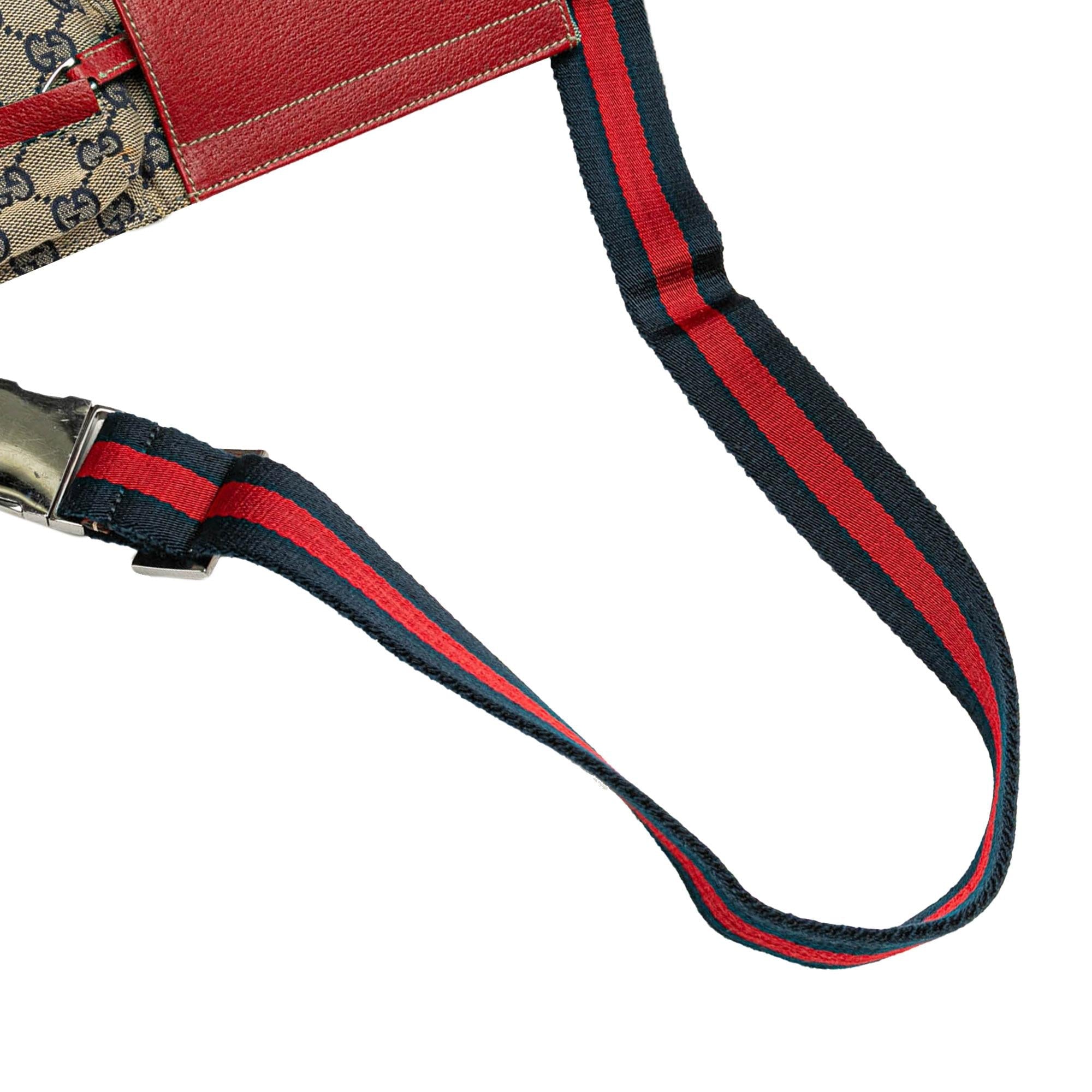 Gucci GG Canvas Web Double Pocket Belt Bag