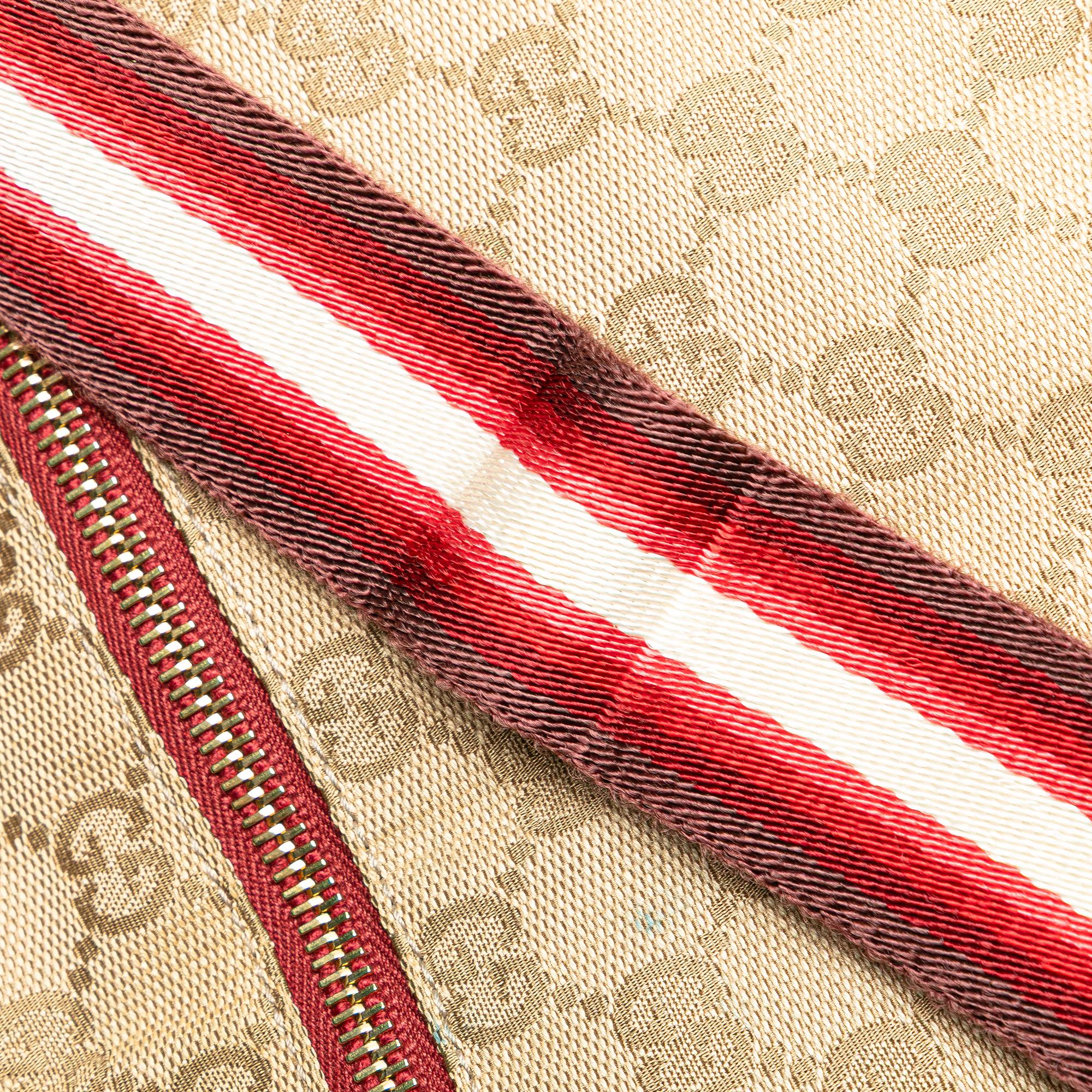 Gucci GG Canvas Web Double Pocket Belt Bag