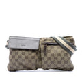 Gucci GG Canvas Web Double Pocket Belt Bag