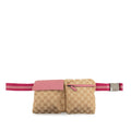 Gucci GG Canvas Web Double Pocket Belt Bag