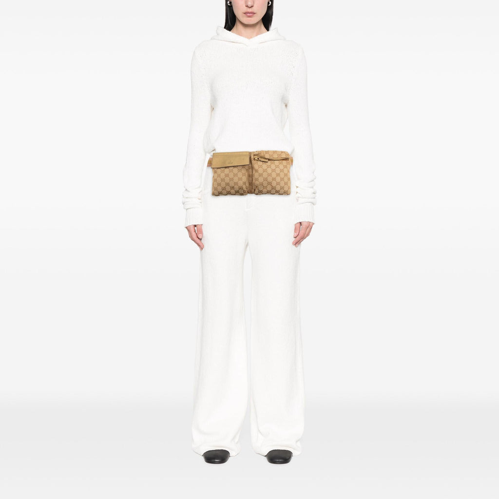 Gucci GG Canvas Web Double Pocket Belt Bag