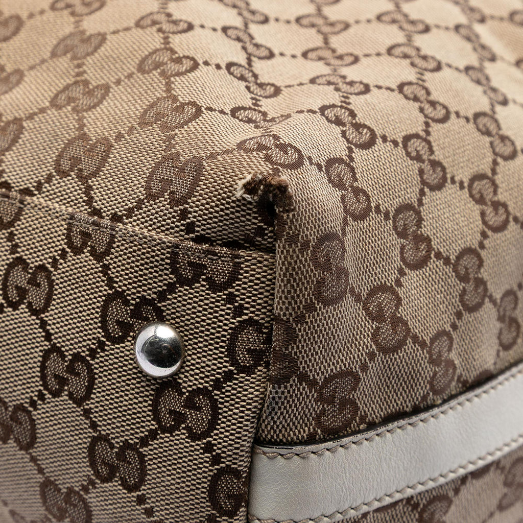 Gucci GG Canvas Web Match Ball Tote