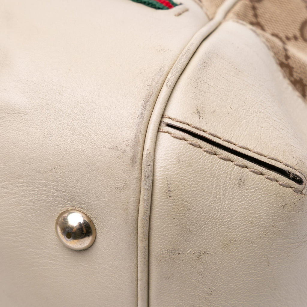 Gucci GG Canvas Web Mayfair Satchel