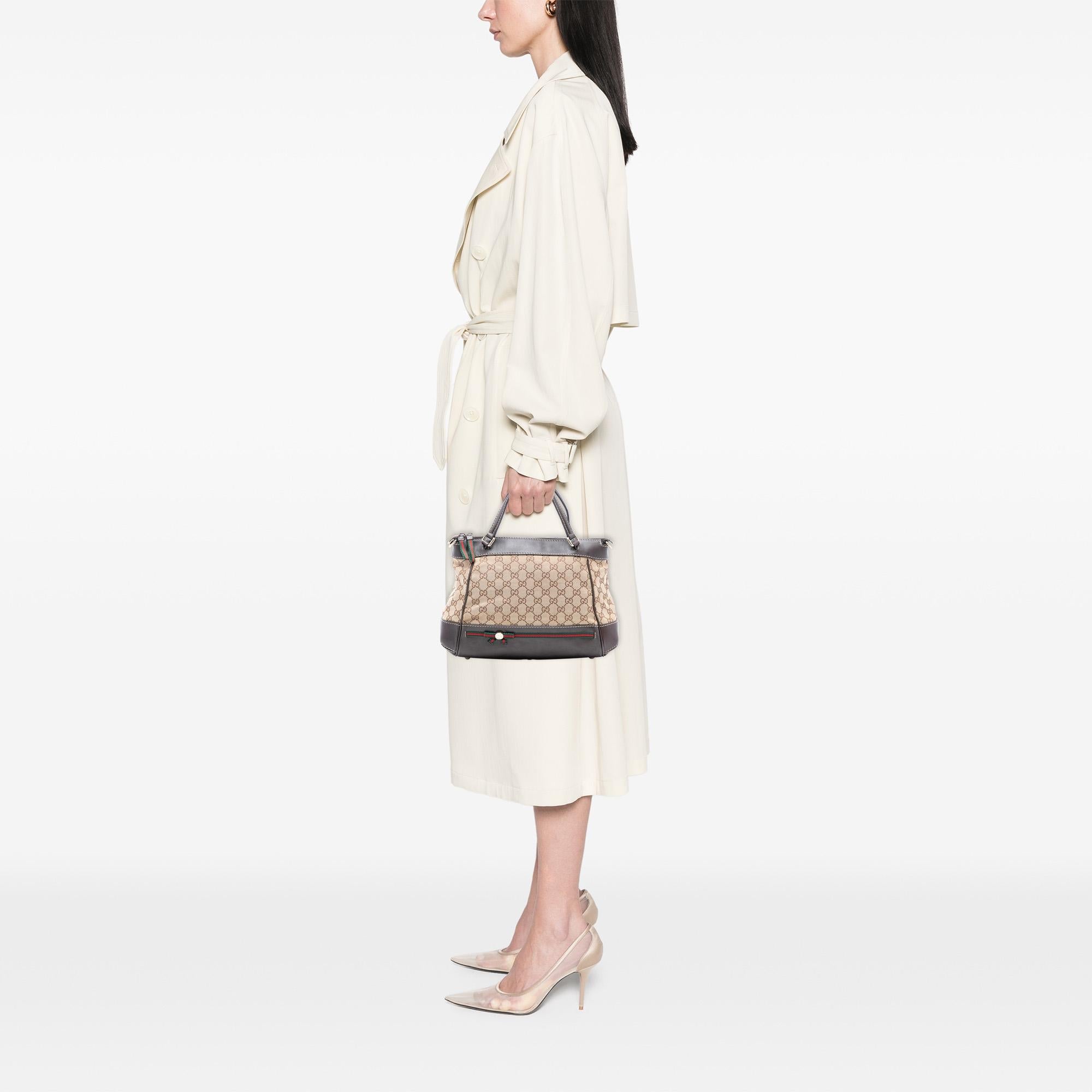 Gucci GG Canvas Web Mayfair Satchel