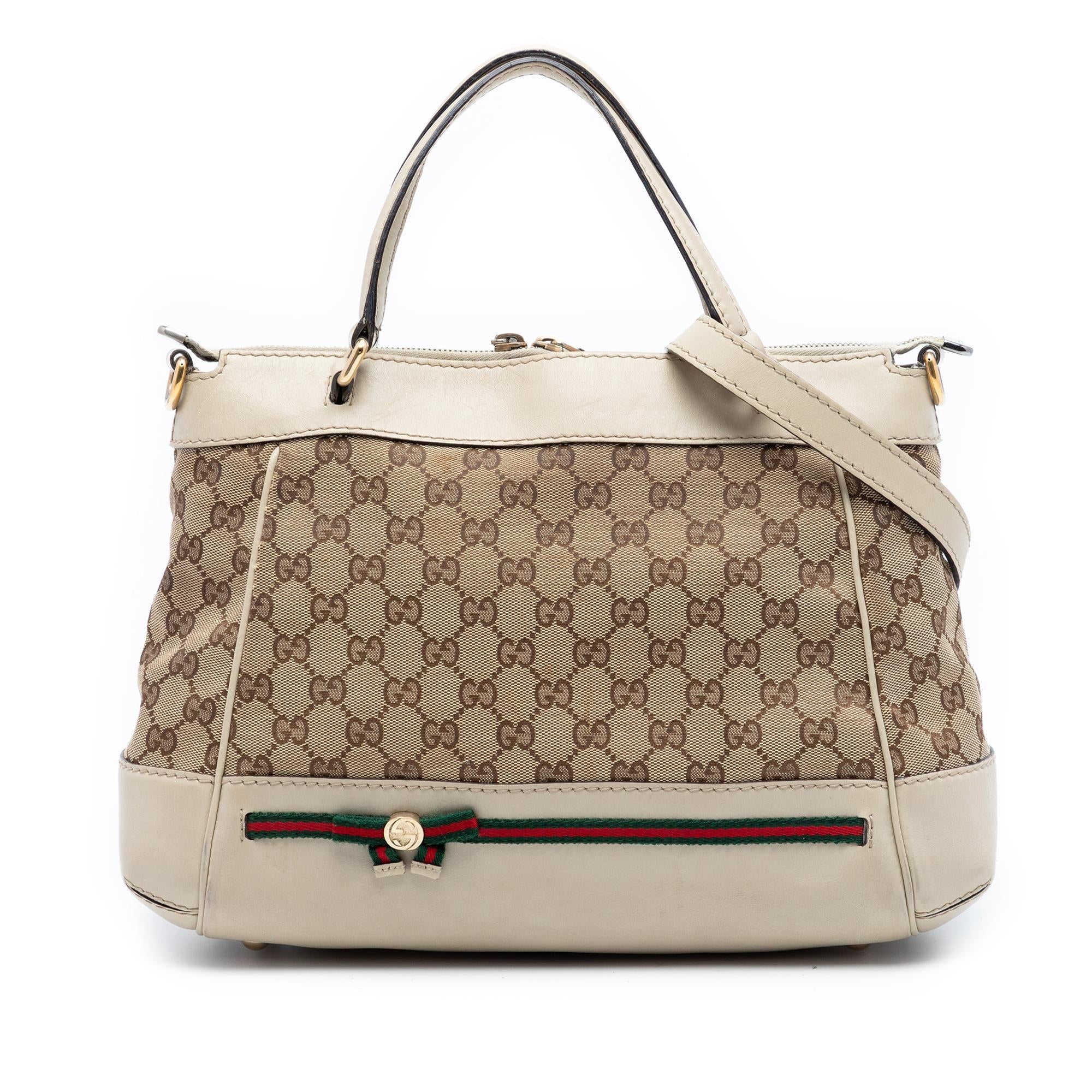 Gucci GG Canvas Web Mayfair Satchel