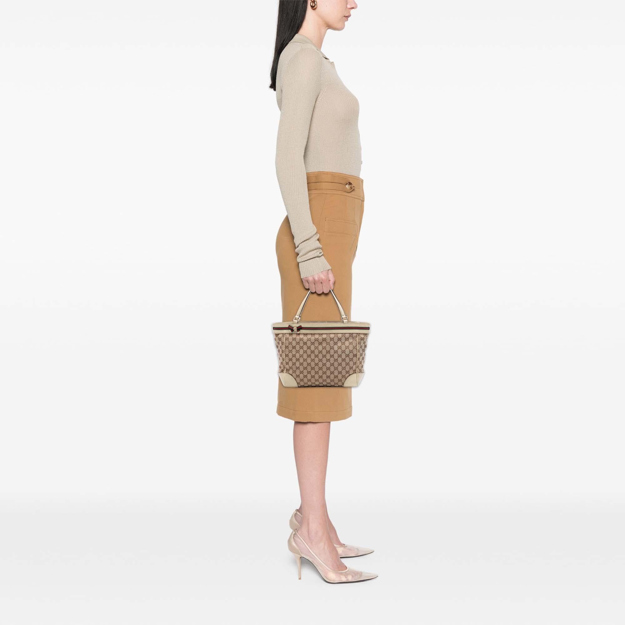 Gucci GG Canvas Web Mayfair Tote