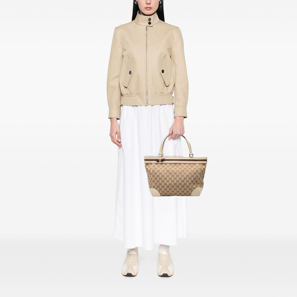 Gucci GG Canvas Web Mayfair Tote