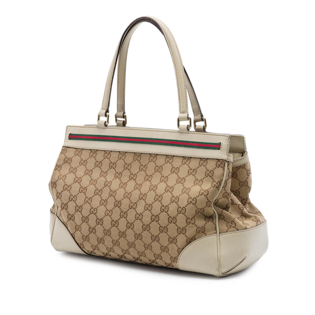 Gucci GG Canvas Web Mayfair Tote
