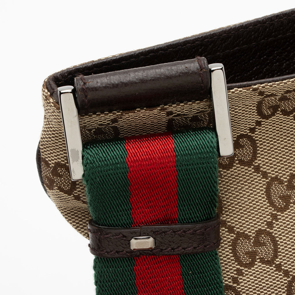 Gucci GG Canvas Web Medium Messenger (SHF-dVcIQ1)